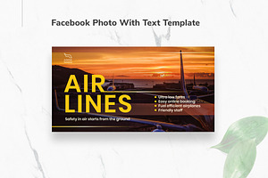 Aviation Airlines Facebook Materials