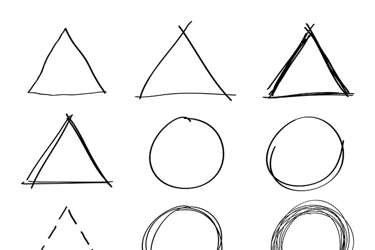 36 Doodle Basic Shapes Clipart, an Illustration by The Digital Download Shop (Photo 4 of 4)