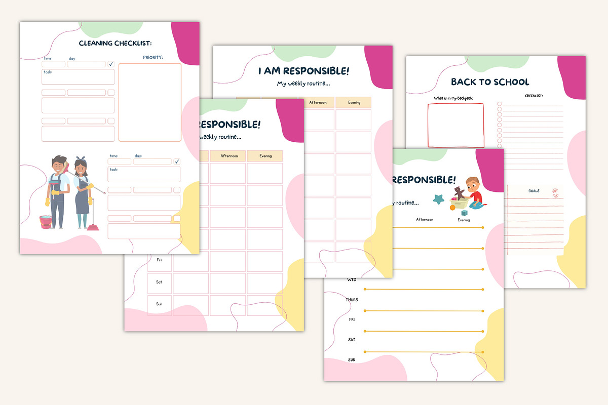 2026 12-Month Kids Activity Organize, a Stationery Template by Designmela01 (Photo 3 of 10)