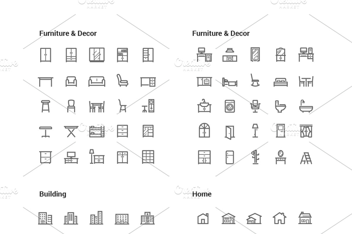 1500 Line Icons Pack, an Outline Icon by WORAKAMON Design Studio (Photo 10 of 18)