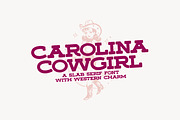 Carolina Cowgirl Slab, a Font by Callie Rian & Co. (Thumbnail 1 of 13)