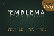 Emblema Headline 2SWASH, a Sans Serif Font by graffistyling (Thumbnail 1 of 4)