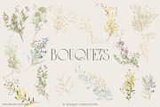 WILDER GARTEN delicate whimsy floral, a Decorative Illustration by January Bloom (Thumbnail 15 of 27)