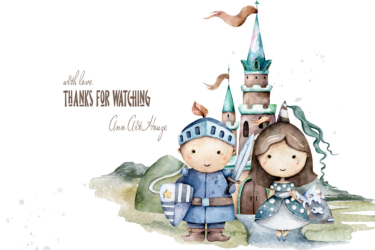Mythical Dragon Watercolor Adventure, an Animal Illustration by Ann Art Houze (Photo 14 of 14)