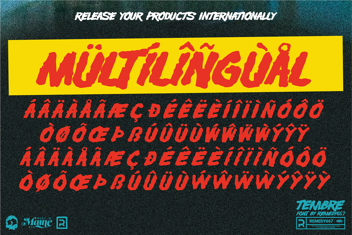 Tembre - Retro Horror Font, a Font by Remedy667 (Photo 5 of 8)