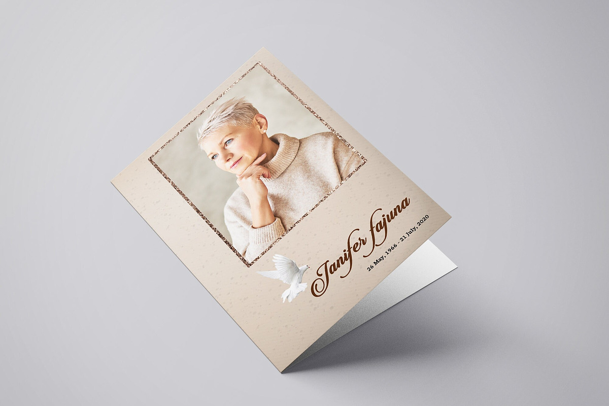 Funeral Program Template, a Brochure Template by Template Shop (Photo 5 of 5)