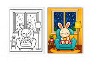Warm & Happy Spaces Coloring Book, a Decorative Illustration by Design Station (Thumbnail 7 of 7)
