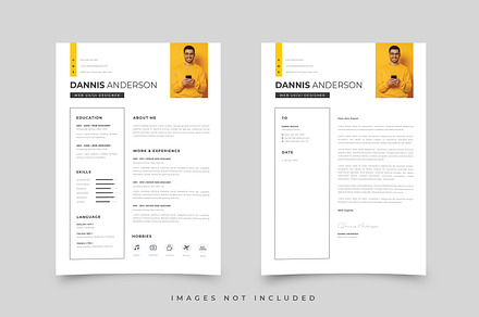 Resume Word, a Wireframe Template by NanoAgency