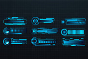 Sci-fi Futuristic element HUD Design, a Technology Illustration by ZinetroN (Thumbnail 8 of 9)