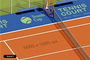 Court Branding Mockup – 3 PSD Scenes, an Advertising Mockup by decographstud (Thumbnail 3 of 6)