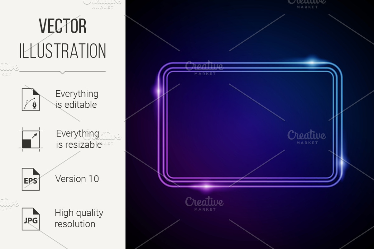 Glow Frame, a Graphic by DvargShop