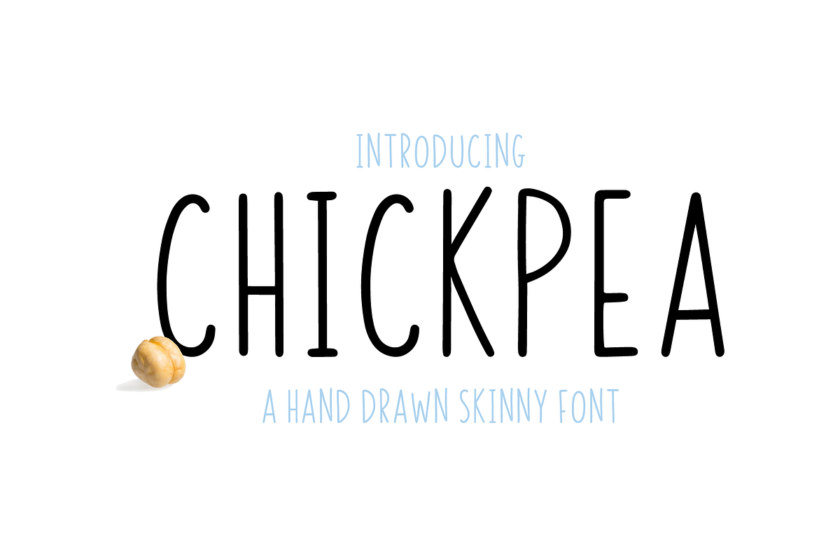 Chickpea | All Caps Skinny Font