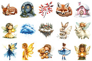 Winter Fairy Watercolor Clipart, an Illustration by Daily.Designs (Thumbnail 4 of 4)