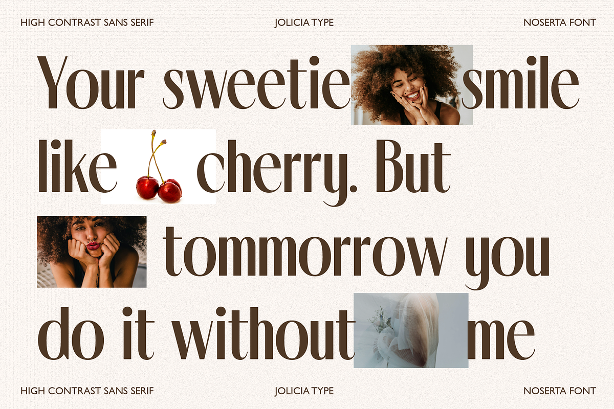 Noserta | Modern Sans, a Sans Serif Font by Jolicia Type (Photo 4 of 14)