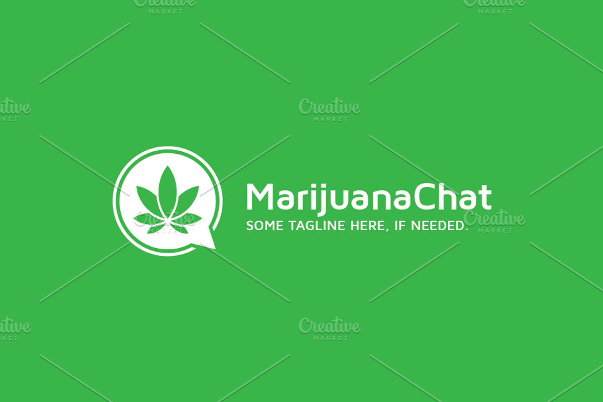 Marijuana / Cannabis / Weed Chat, a Branding & Logo Template by bvcreates (Photo 3 of 6)