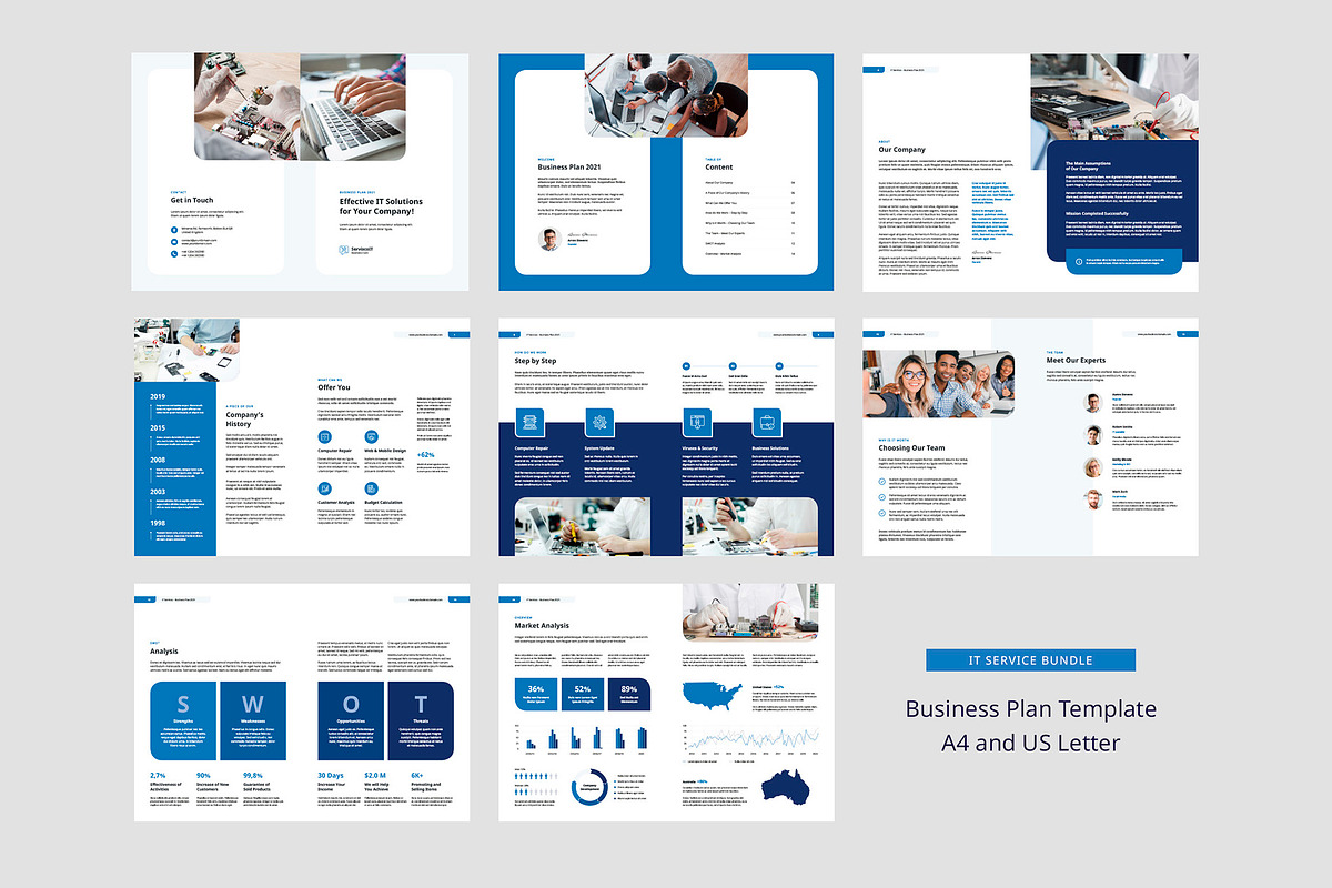 IT Service Business Brochure Bundle, a Brochure Template by artbart (Photo 3 of 10)