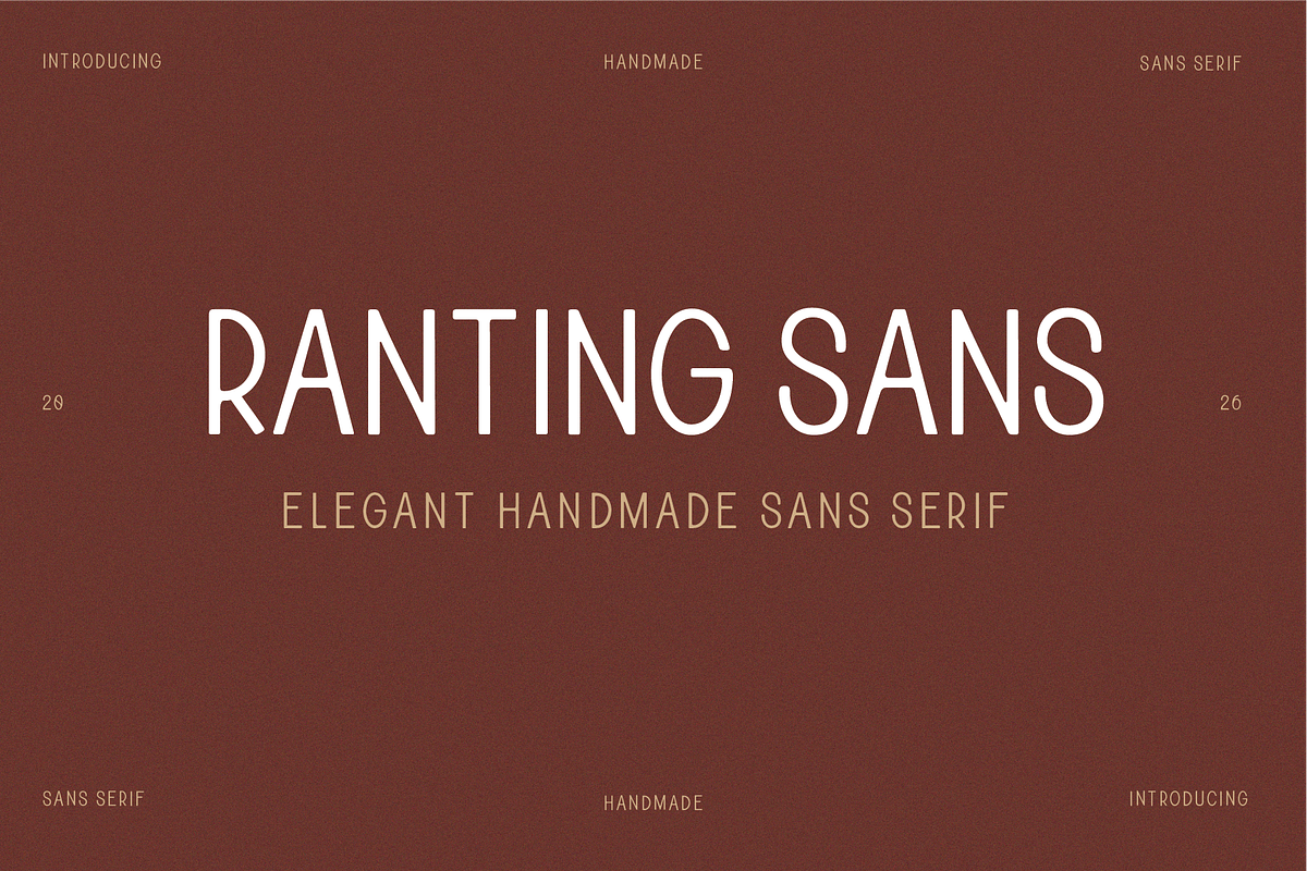 RANTING SANS | HANDMADE, a Sans Serif Font by aquene (Photo 1 of 13)