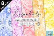 Monochromatic Tie Dye Pack 3, a Pattern Graphic by Lindy_doodle (Thumbnail 1 of 9)