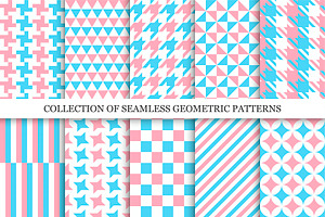 Color geometric fabric patterns