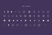 Hand-drawn Stars & Sparkles, an Object Graphic by Kristina Chistiakova (Thumbnail 3 of 4)