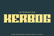 Kerbog - Font, a Sans Serif Font by artchiles_design (Thumbnail 1 of 5)
