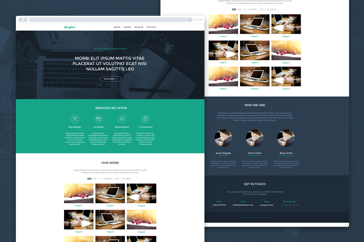 Longfolio HTML template, a Bootstrap Template by Designme.sk (Photo 2 of 3)