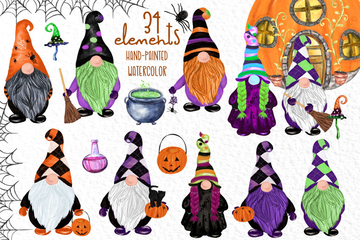 Gnomes clipart Thanksgiving clipart, an Illustration by vivastarkids (Photo 1 of 7)