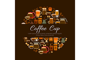 Coffee Cafe Or Cafeteria Menu Vector Poster