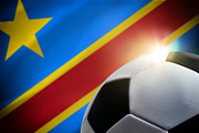 Soccer Ball with DR Congo Flag Background, a Sports & Recreation Photo by Davizro's Market (Thumbnail 1 of 2)