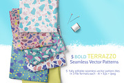 5 Bold Terrazzo Patterns, a Pattern Graphic by Agnes Somogyi PATTERNS (Thumbnail 1 of 5)