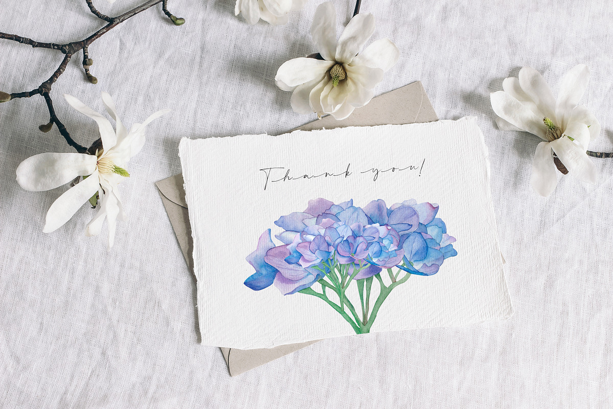 Watercolor Purple Flowers clipart, a Graphic by WatercolorAnn (Photo 5 of 5)