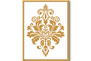 Damask graphic ornament. Floral, a Decorative Illustration by RODINA (Thumbnail 2 of 3)