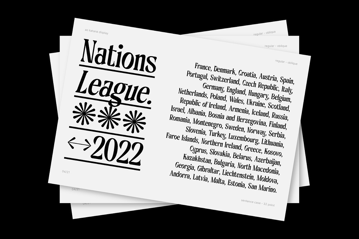 AO Katana - Display Typeface, a Serif Font by OwunStudio (Photo 21 of 21)