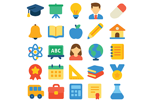 Education and School Icon Pack, an Object Graphic by RT Studio