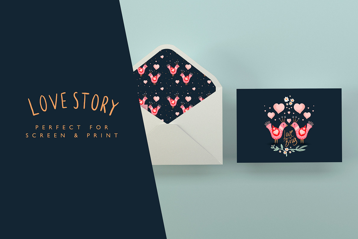 Love Story Gouache Illustration Pack, an Illustration by Laura Ingham (Photo 10 of 14)
