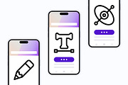50 Vector Editing Icons, an Outline Icon by Side Project (Thumbnail 5 of 7)
