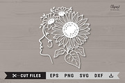 Sunflower SVG, DXF, PNG, Cut file, an Illustration by ClipartMuchLove (Thumbnail 10 of 11)