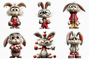 Quirky Easter Bunny Clipart Png, an Illustration by Craft Nest (Thumbnail 4 of 11)
