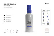 Pump Spray Bottle Mockup Template, a Packaging Mockup by DesignRushMarket (Thumbnail 1 of 11)