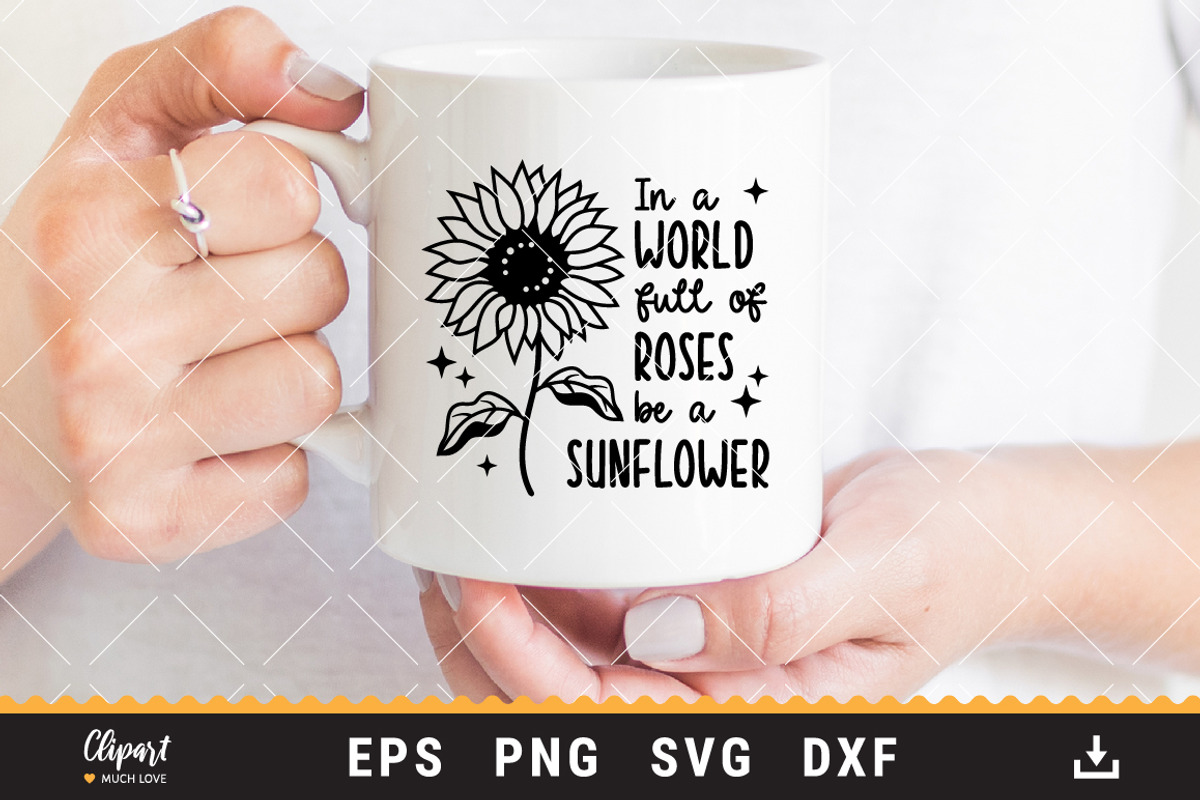 Sunflower SVG, Sunflower T-shirt, an Object Graphic by ClipartMuchLove (Photo 3 of 5)