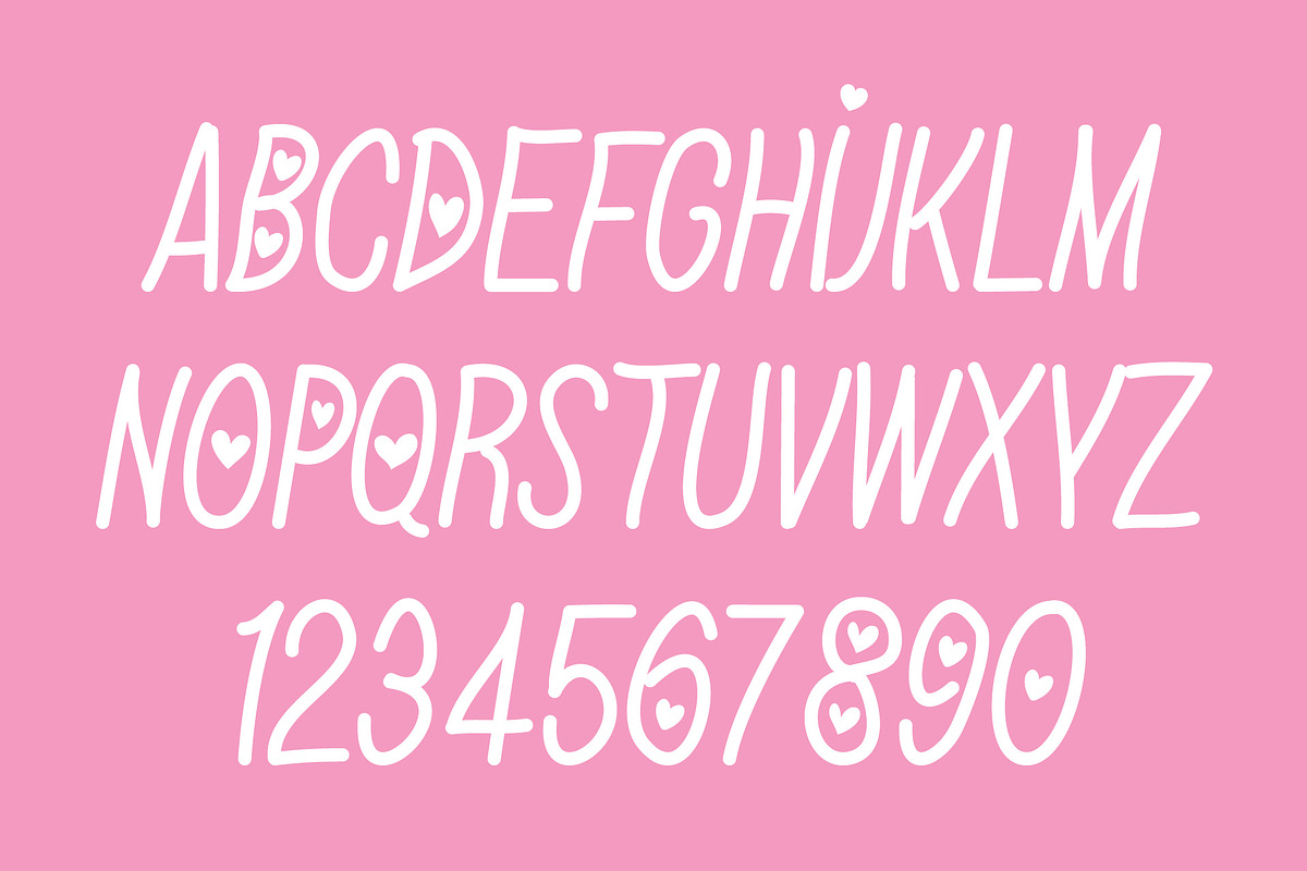 Valentines Love Font, a Font by vladocar (Photo 5 of 5)
