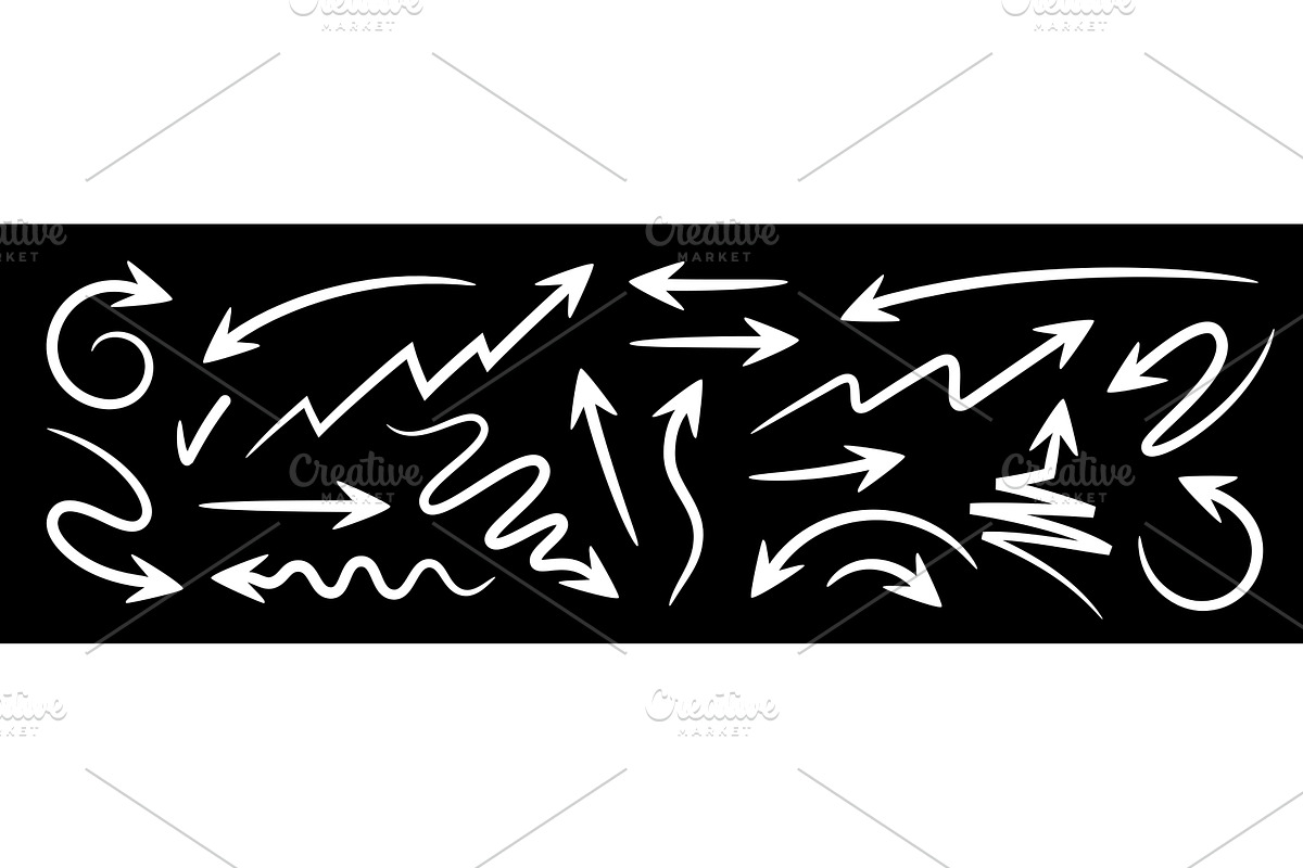 Arrow set. Collection infographic, an Illustration by Foxys Graphic