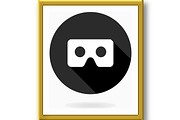 Fine Vector Flat Icon With VR Logo, a Texture Graphic by FineArtStudio (Thumbnail 2 of 3)