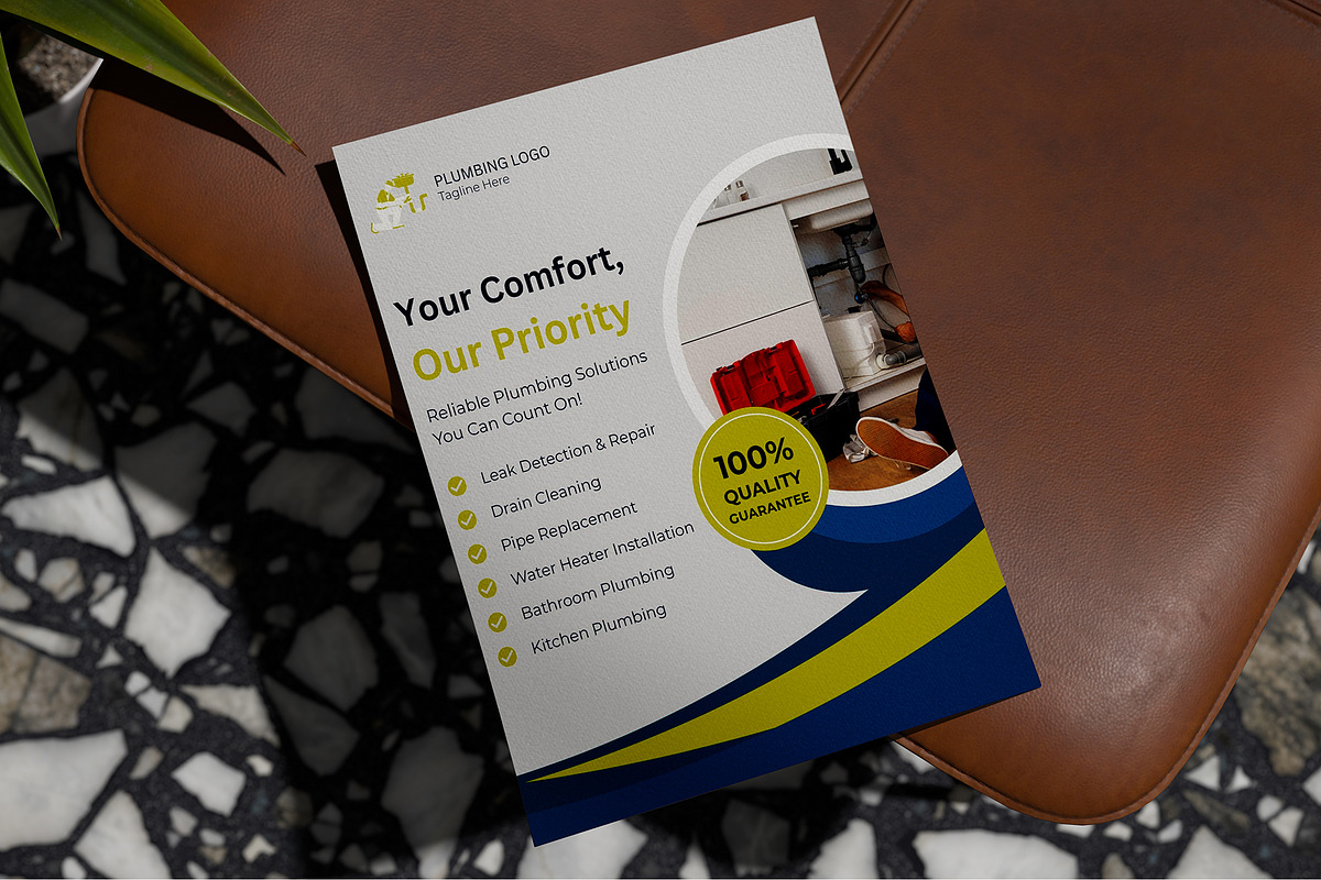 Plumbing Flyer | Canva | 5 Flyers, a Flyer Template by Mohammad Sarfaraz (Photo 4 of 6)