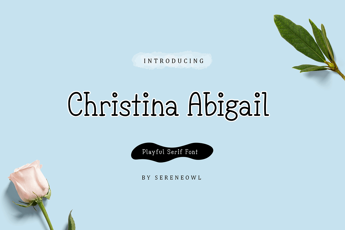 Christina Abigail -Casual Serif Font preview 4