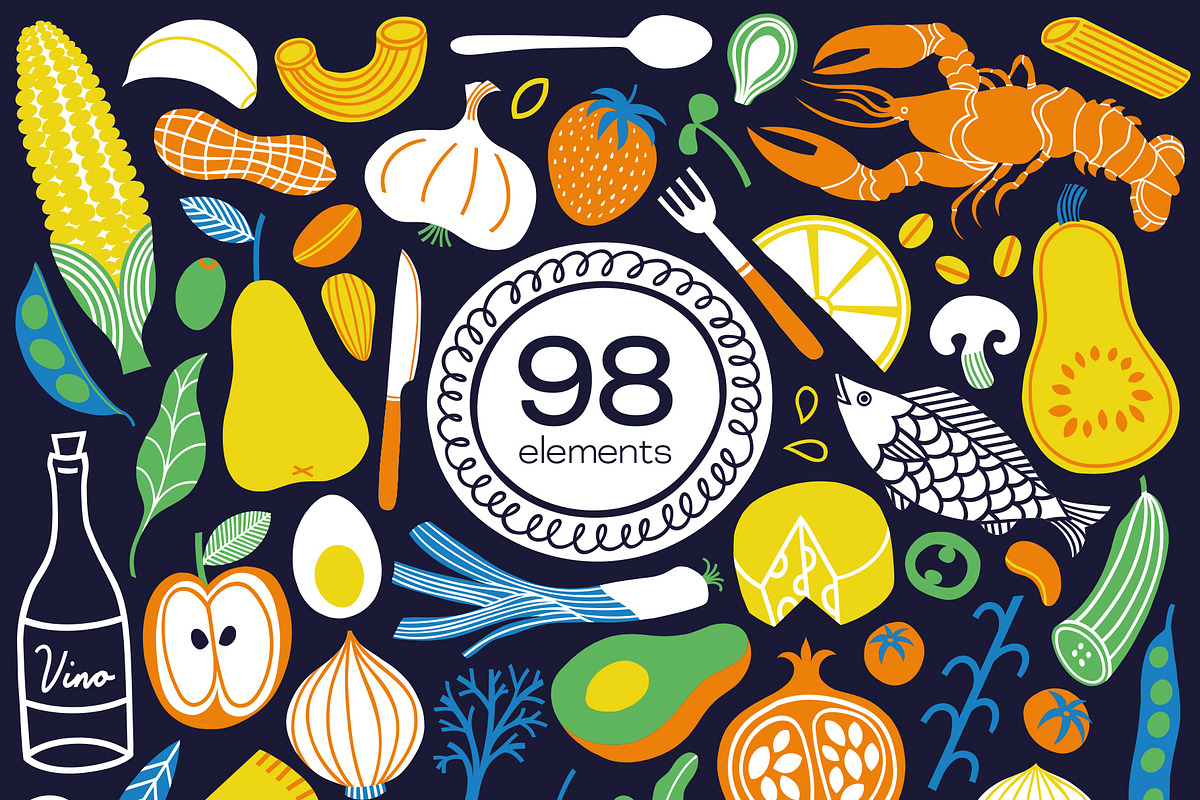 Big Folky Bundle 4 in 1 Vector Set, a Pattern Graphic by rouxsupplyco (Photo 7 of 27)