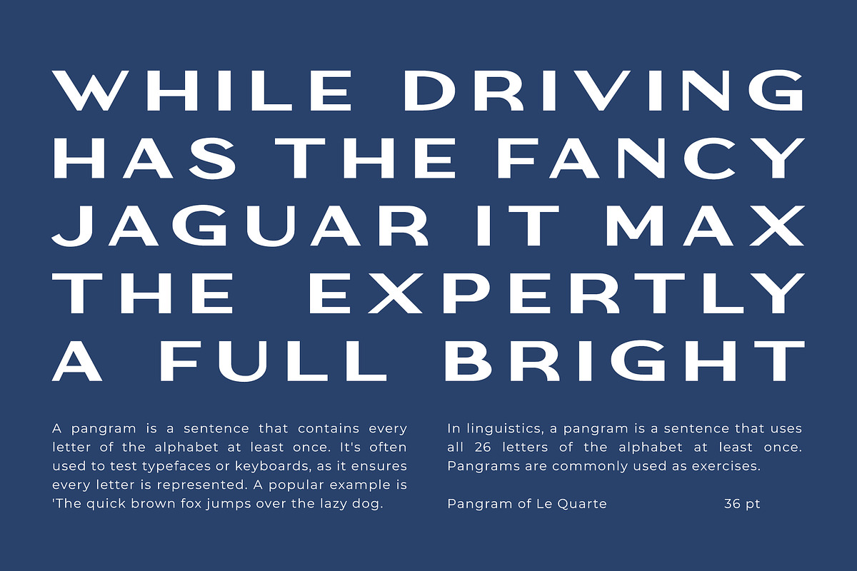 Le Quarte - Modern Luxury Sans Serif, a Sans Serif Font by Typia Nesia (Photo 6 of 12)