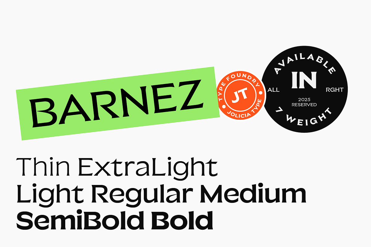 JT Barnez | Modern Sharp Serif, a Serif Font by Jolicia Type (Photo 5 of 14)