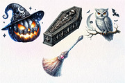 Sliver Halloween Clipart PNG, an Illustration by Dream Creation (Thumbnail 5 of 5)