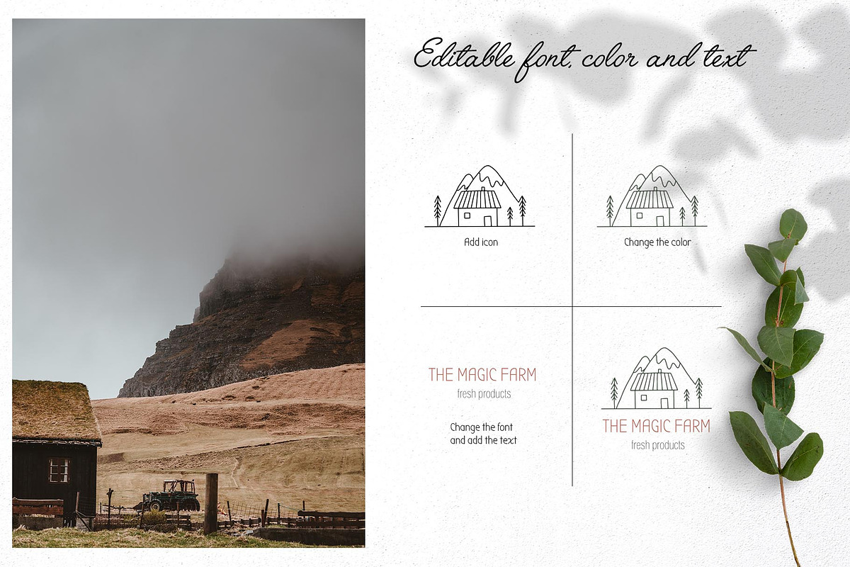 Farm love - premade logos set, a Branding & Logo Template by Alisovna (Photo 11 of 12)